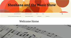 Desktop Screenshot of musicshoshana.com